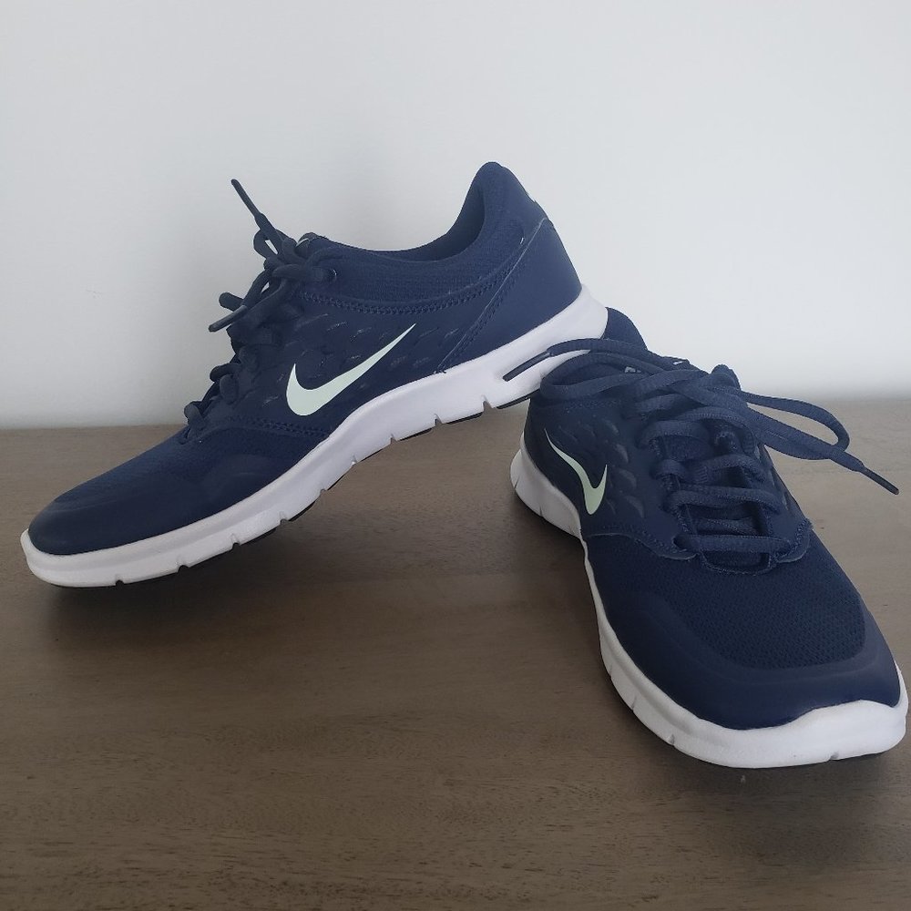 Navy Blue Nike running shoes
